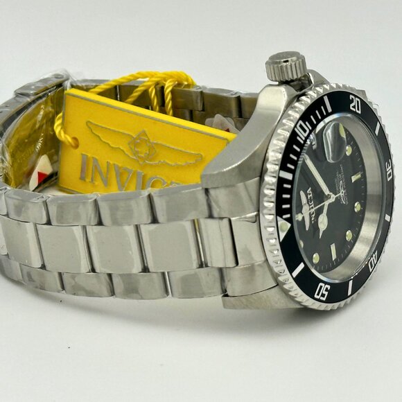 BRAND NEW Invicta Pro Diver Sub-Mariner AUTOMATIC Black Dial SS Bracelet Watch - Picture 7 of 10